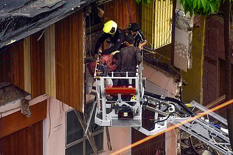 Part of building collapsed in Mumbai
